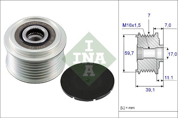 WILMINK GROUP Механизм свободного хода генератора WG1253634